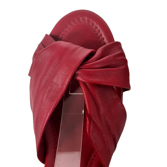 ANTONIO MELANI Dream Leather Wedge Espadrille Sandals - Picture 2 of 10